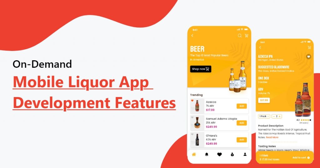 On-Demand Mobile Liquor App Development Features